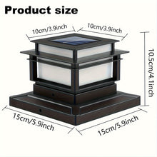 Load image into Gallery viewer, 6 Pack Solar LED Post Cap Lights