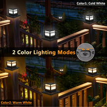 Load image into Gallery viewer, 6 Pack Solar LED Post Cap Lights