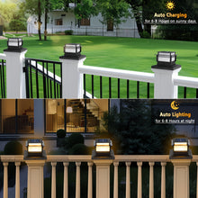Load image into Gallery viewer, 6 Pack Solar LED Post Cap Lights