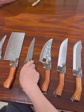 Load image into Gallery viewer, Stainless Steel Hand-forged Knife Set