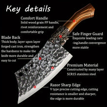 Load image into Gallery viewer, Stainless Steel Hand-forged Knife Set