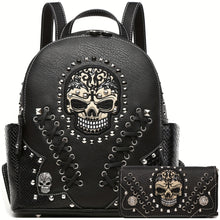 Load image into Gallery viewer, Gothic Backpack & Wallet Set