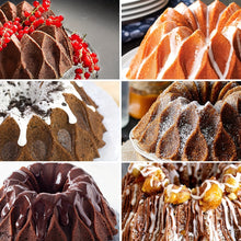 Load image into Gallery viewer, 8pc Silicone Fluted Cake Pan Set
