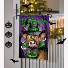 Load image into Gallery viewer, 6-Pack Highland Cow Garden Flags
