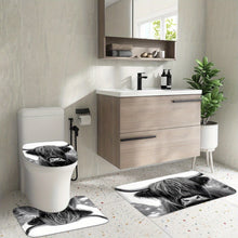 Load image into Gallery viewer, 4pc Highland Cow Shower Curtain Set
