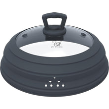 Load image into Gallery viewer, Collapsible Silicone Splatterproof Lid with Glass Center
