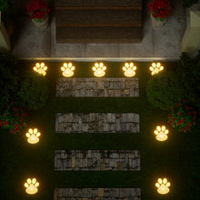 Load image into Gallery viewer, 8pc Solar LED Dog Paw Path Light
