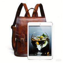 Load image into Gallery viewer, Vintage Leather Backpack

