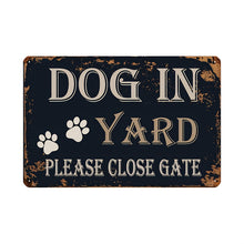 Load image into Gallery viewer, 5pc Vintage Dog Tin Sign Set

