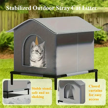 Load image into Gallery viewer, All-Season Outdoor Cat Shelter

