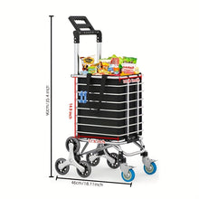Load image into Gallery viewer, Foldable 8-Wheel Shopping Cart
