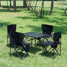 Load image into Gallery viewer, 5pc Outdoor Folding Table And Chair Set
