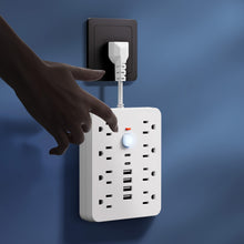 Load image into Gallery viewer, 14-in-1 Power Strip With 4 USB Outlets

