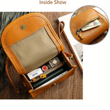 Load image into Gallery viewer, Vintage-Style Genuine Leather Crossbody Bag
