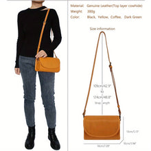 Load image into Gallery viewer, Vintage-Style Genuine Leather Crossbody Bag
