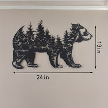 Load image into Gallery viewer, 24 inch Bear Metal Wall Art

