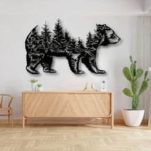 Load image into Gallery viewer, 24 inch Bear Metal Wall Art
