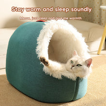 Load image into Gallery viewer, Cat Bed with Plush Interior
