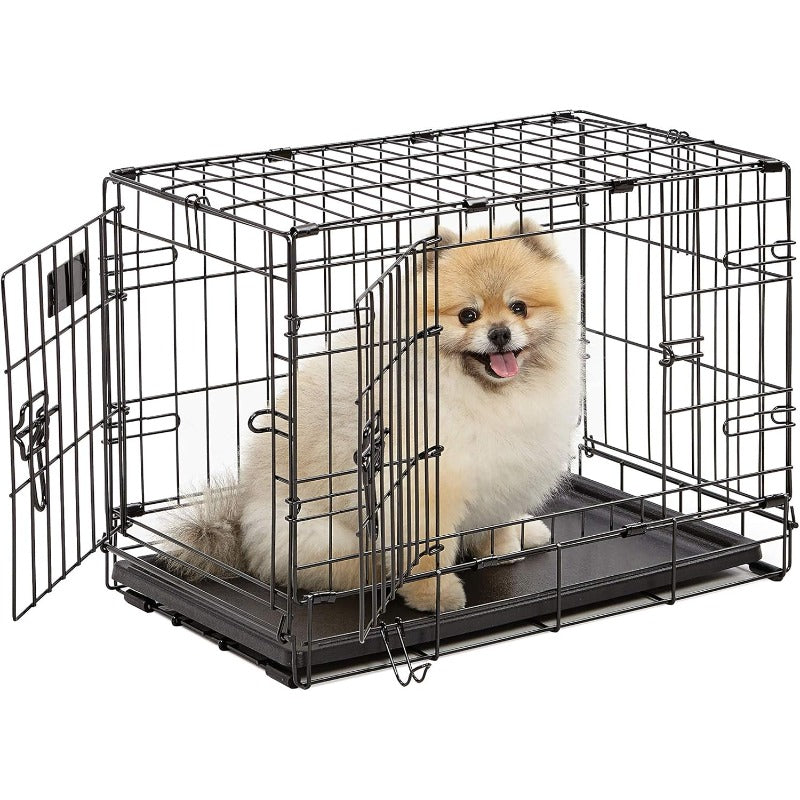 Two-Door Folding Dog Crate