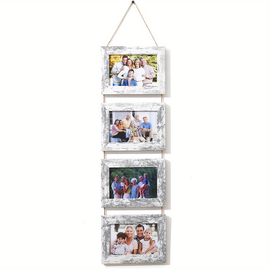 Hanging 4x6 Wooden Photo Frame Set