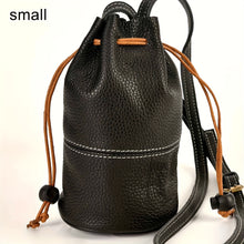 Load image into Gallery viewer, Genuine Leather Mini Bucket Bag
