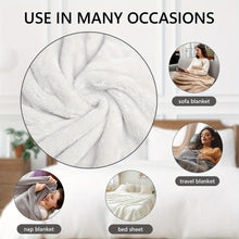 Load image into Gallery viewer, Soft Plush Texture Paw Print Blanket
