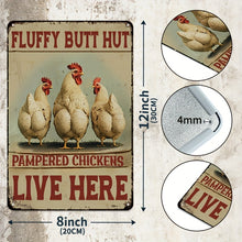 Load image into Gallery viewer, 6pc Funny Chicken Tin Sign Decor
