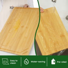 Load image into Gallery viewer, 4pc Bamboo Cutting Board Set
