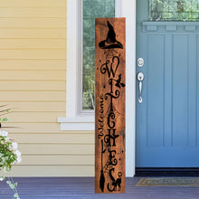 Load image into Gallery viewer, Rustic Witch Welcome Sign
