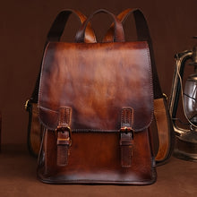 Load image into Gallery viewer, Vintage Leather Backpack
