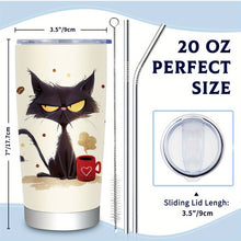 Load image into Gallery viewer, 20oz Stainless Steel Coffee Tumbler with Lid and Straw
