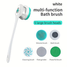 Load image into Gallery viewer, 6-in-1 Rechargeable Electric Shower Brush
