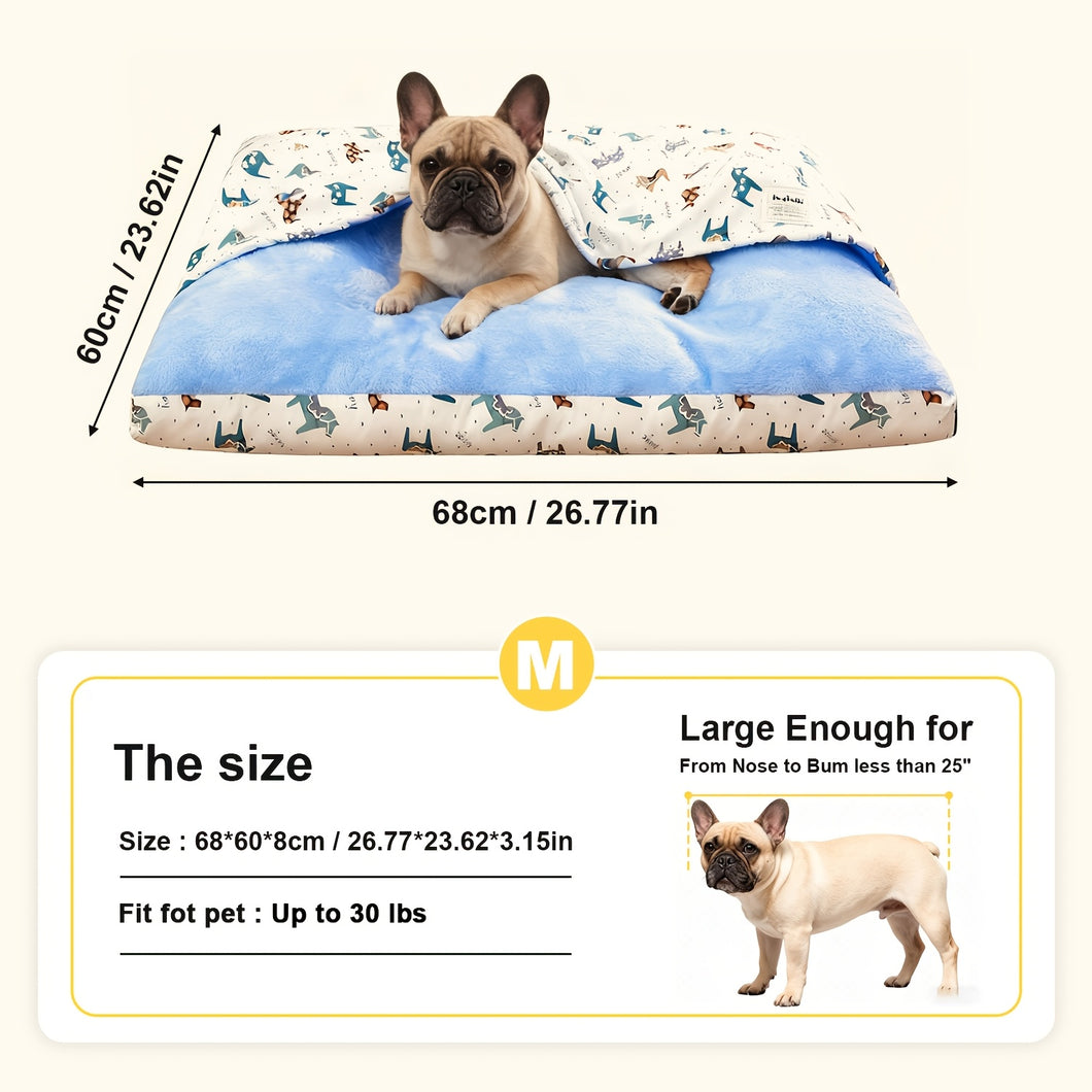 Semi-Enclosed Pet Bed