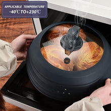 Load image into Gallery viewer, Collapsible Silicone Splatterproof Lid with Glass Center
