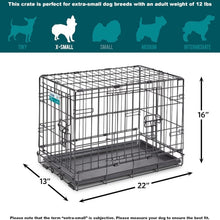 Load image into Gallery viewer, Two-Door Folding Dog Crate
