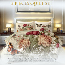Load image into Gallery viewer, 3pc Queen/King Size Quilt Set
