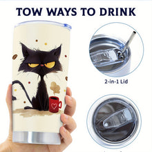 Load image into Gallery viewer, 20oz Stainless Steel Coffee Tumbler with Lid and Straw

