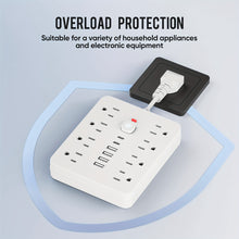 Load image into Gallery viewer, 14-in-1 Power Strip With 4 USB Outlets
