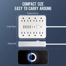 Load image into Gallery viewer, 14-in-1 Power Strip With 4 USB Outlets
