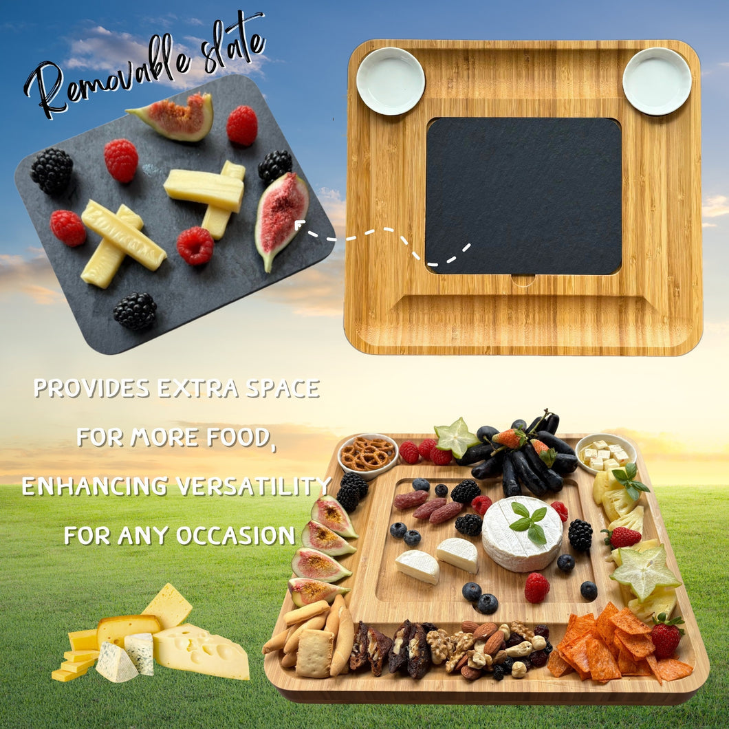 Bamboo Charcuterie Board Set
