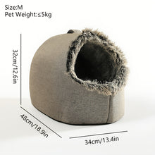 Load image into Gallery viewer, Cat Bed with Plush Interior
