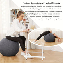 Load image into Gallery viewer, Exercise Ball Chair with Fabric Cover
