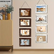 Load image into Gallery viewer, Hanging 4x6 Wooden Photo Frame Set
