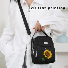Load image into Gallery viewer, Messenger Bag with 2D Printed Sunflower
