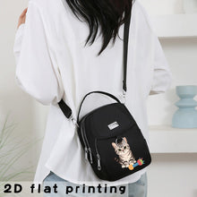 Load image into Gallery viewer, Tabby Cat Print Crossbody Bag
