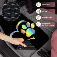 Load image into Gallery viewer, 4pc set of universal love dog paw-themed car floor mats
