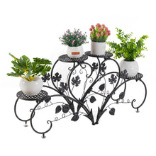 Load image into Gallery viewer, Elegant 4-Tier Metal Plant Stand

