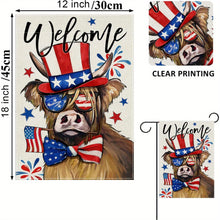 Load image into Gallery viewer, 6-Pack Highland Cow Garden Flags
