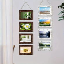 Load image into Gallery viewer, Hanging 4x6 Wooden Photo Frame Set
