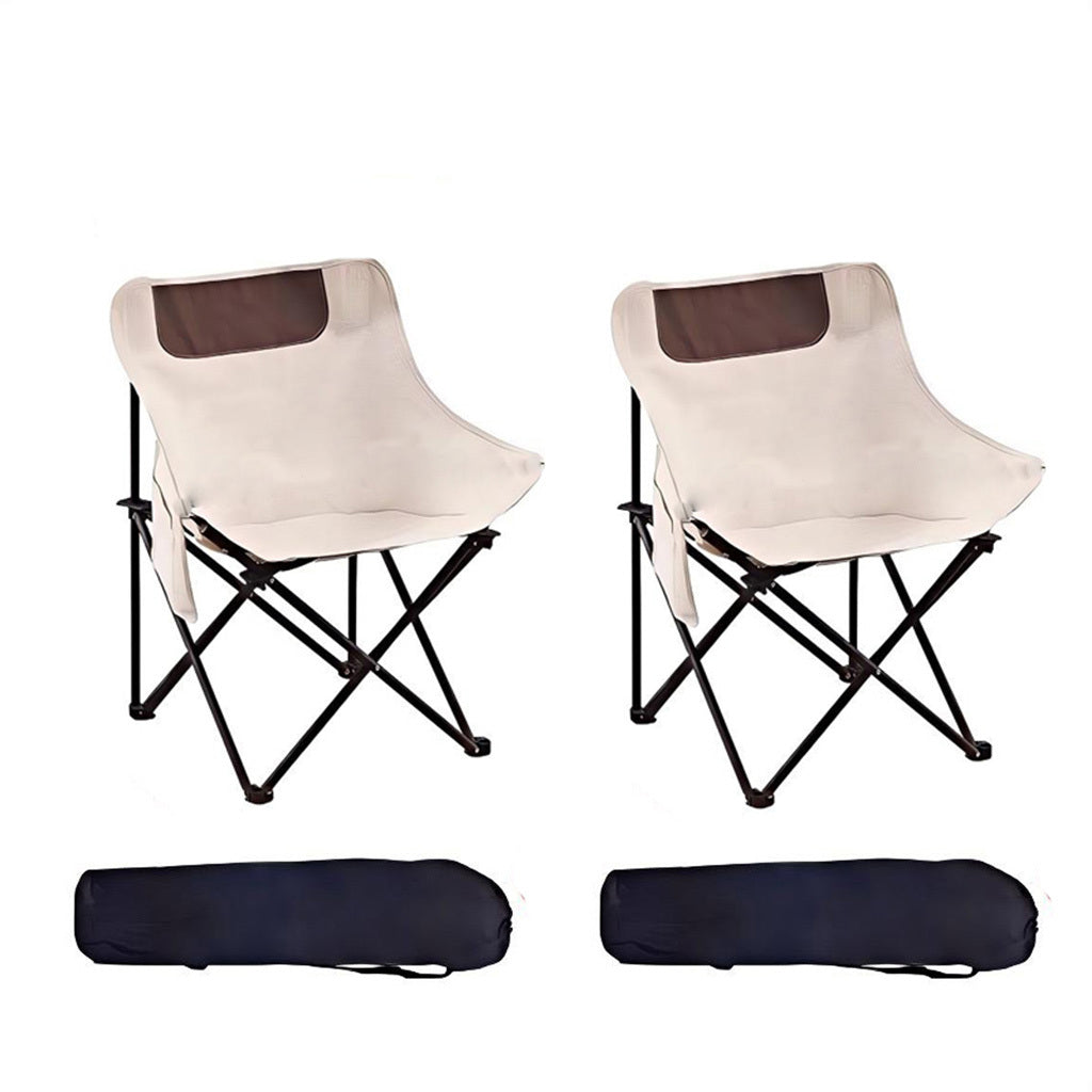 2pc Set of Thickened Oxford Cloth Portable Chairs